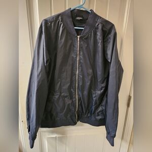 Charles River Apparel Men’s Navy Bomber Jacket XL Lightweight Nylon